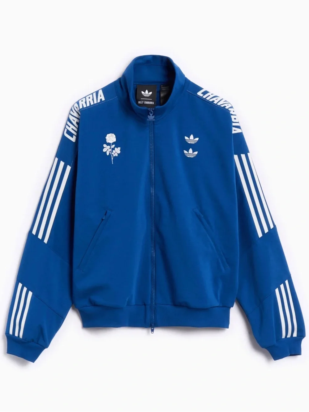 NEW adidas Originals x Willy Chavarria Knit Relaxed Unisex Track Jacket Blue